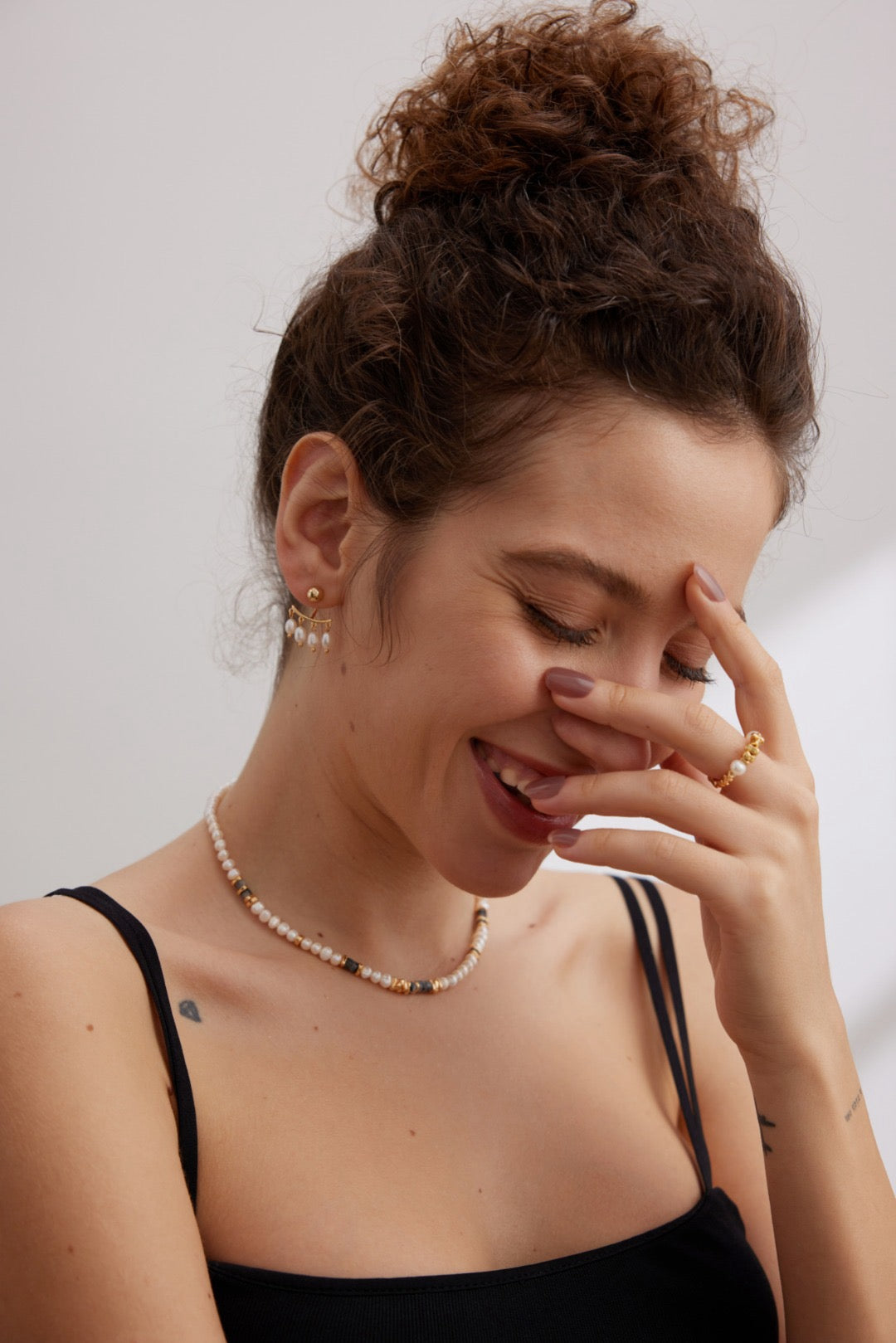 Constella Pearl Ring-Sterling Silver Pearl Ring