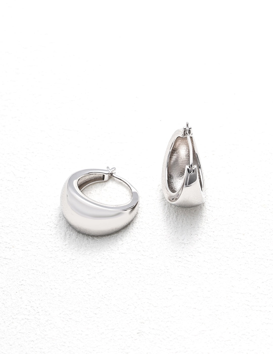 Pure Silver Minimalist Earrings
