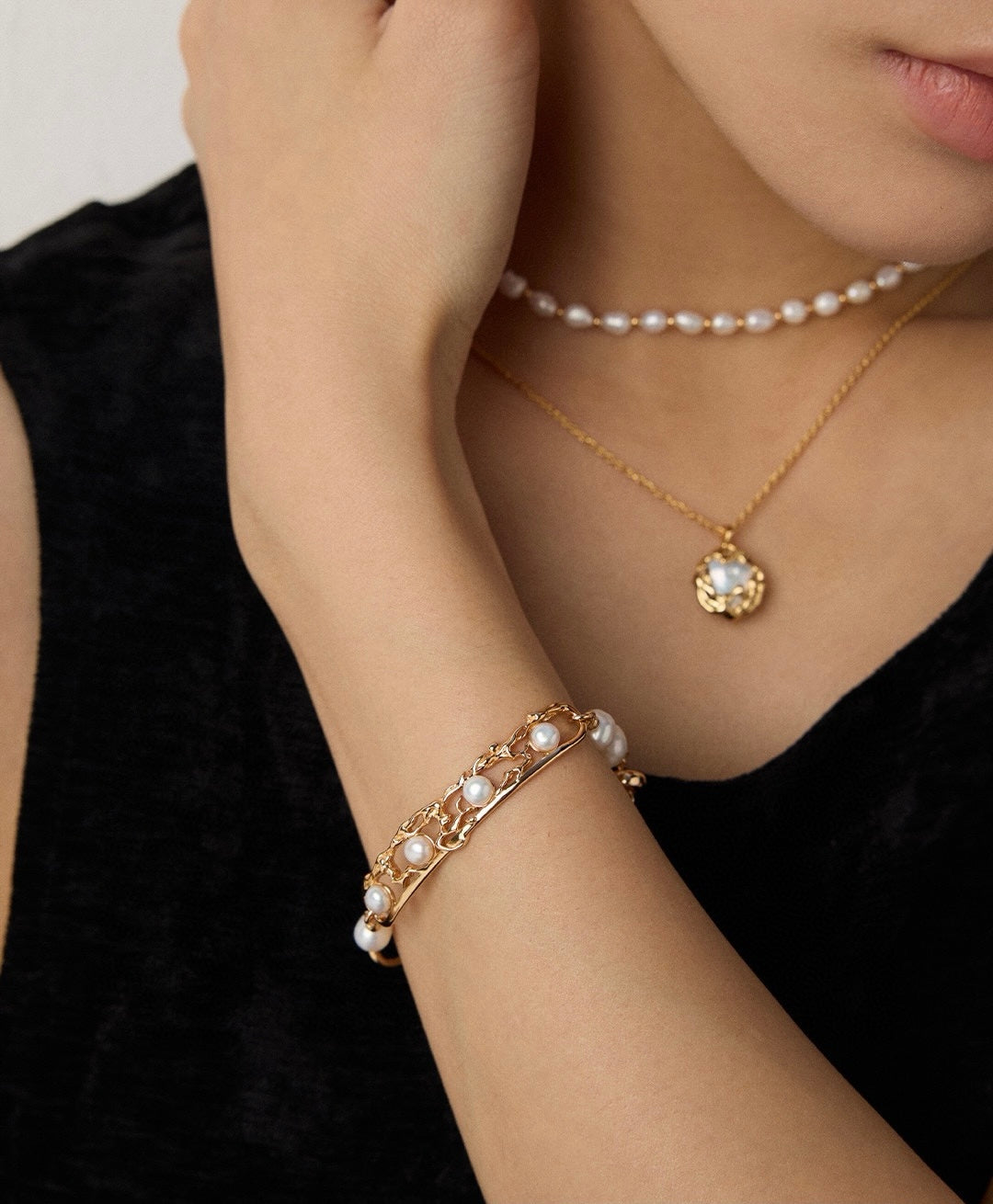 Silent Bloom- Sterling Silver Bracelet