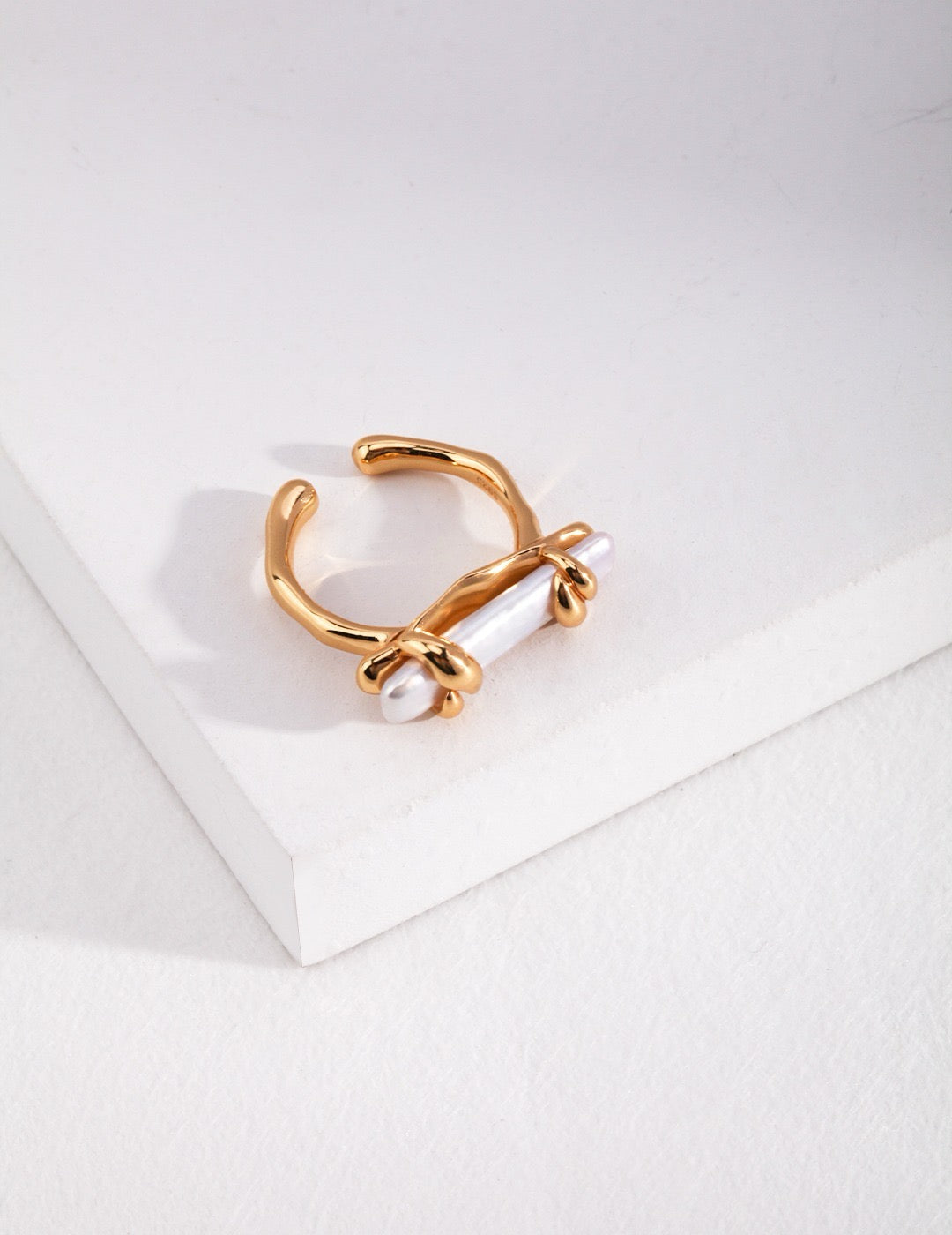 Baroque Pearl Collection-Sterliing Silver Baroque Pearl Ring
