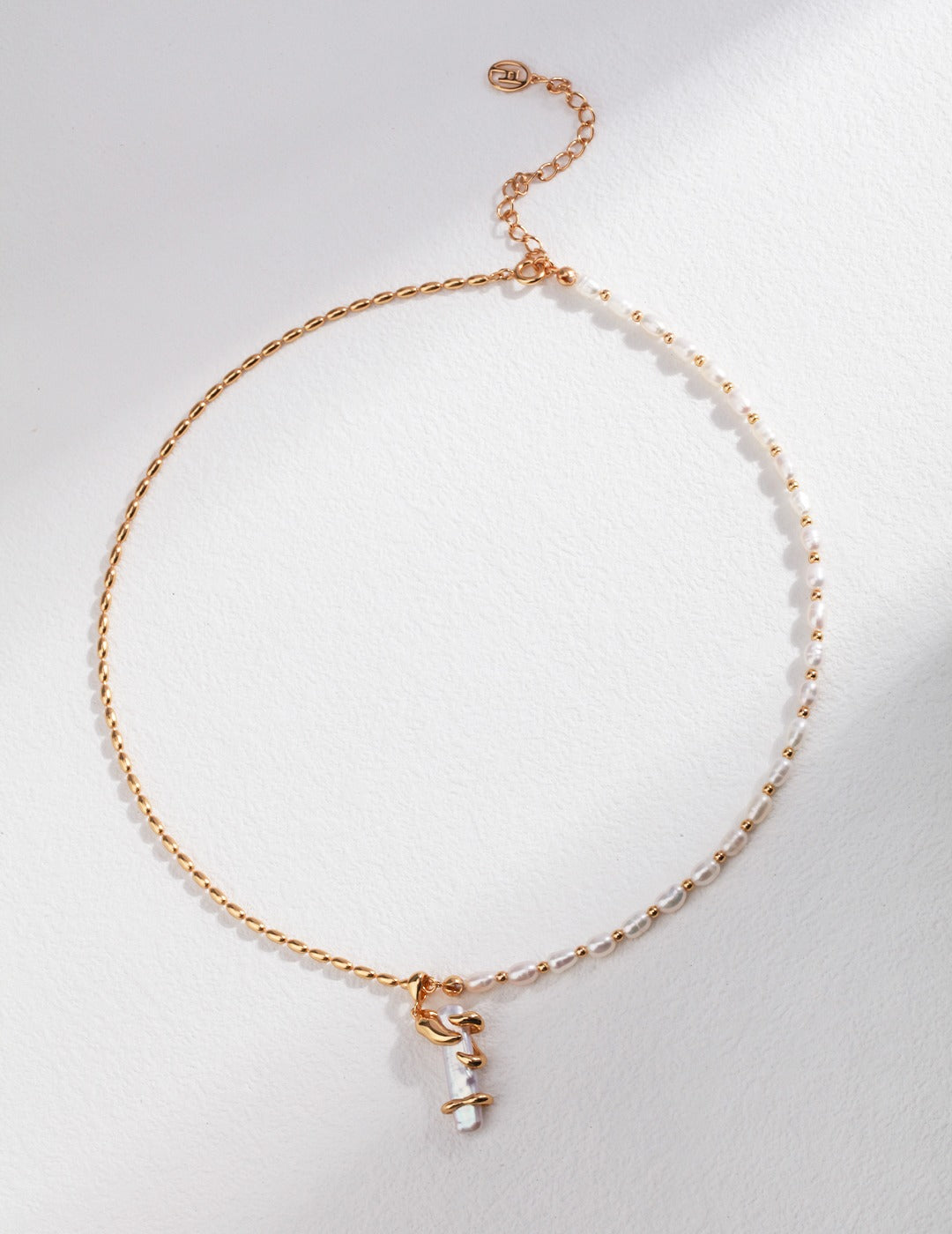 Baroque Pearl Collection-Sterliing Silver Baroque Pearl Necklace(2)