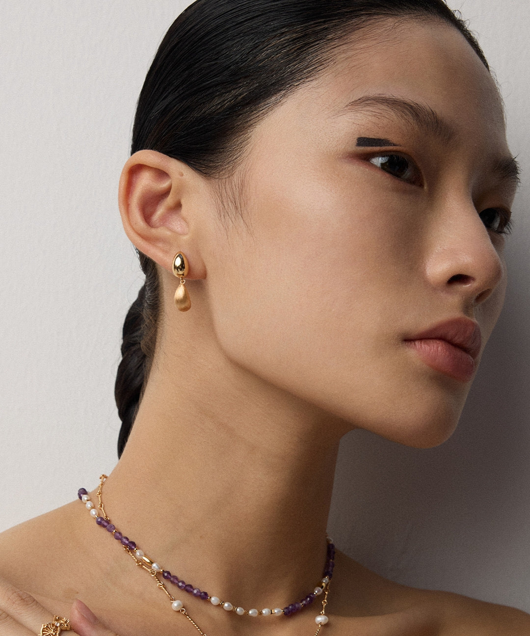 Vintage Matte -Sterling Silver Earrings