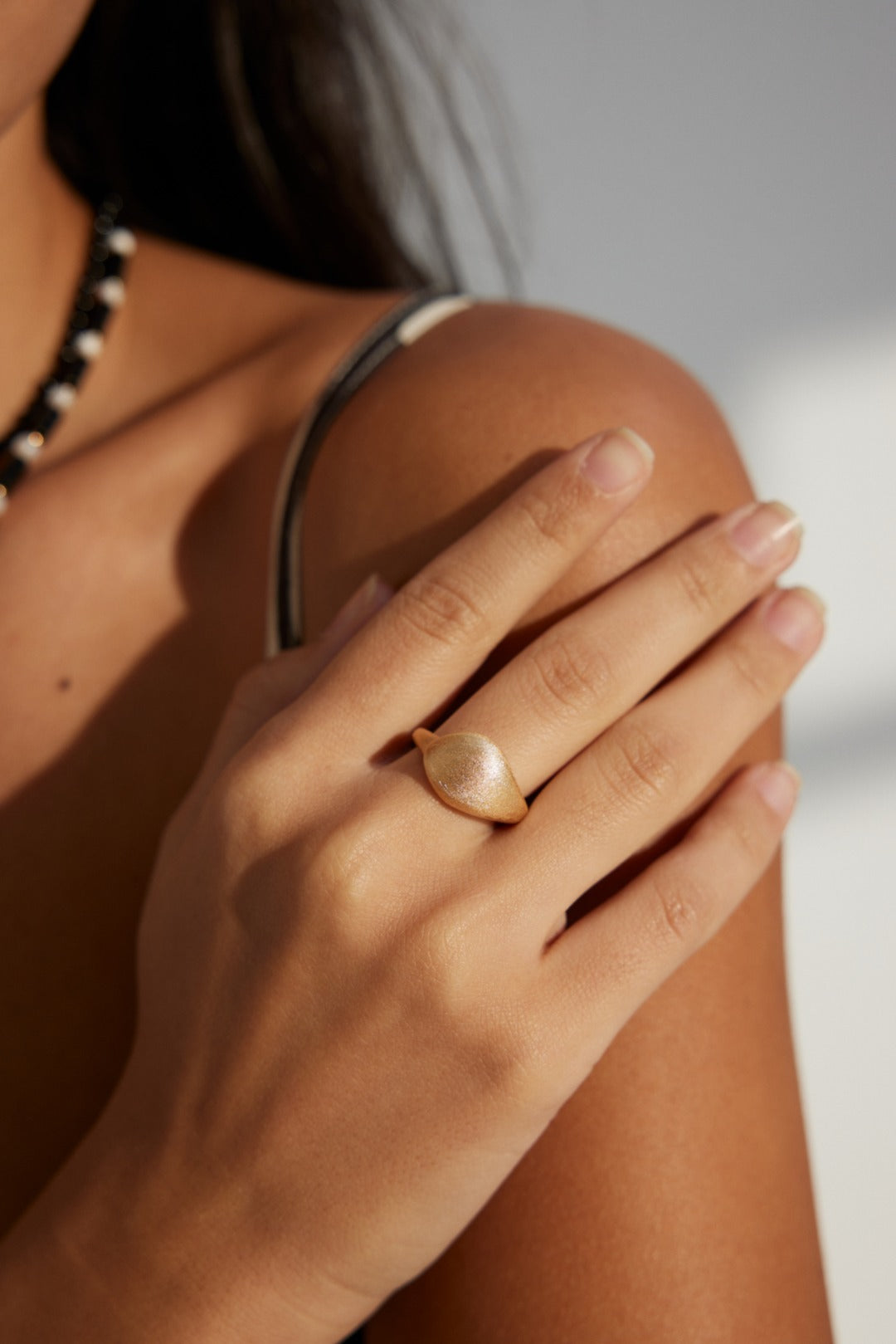 Vintage Matte -Sterling Silver Ring