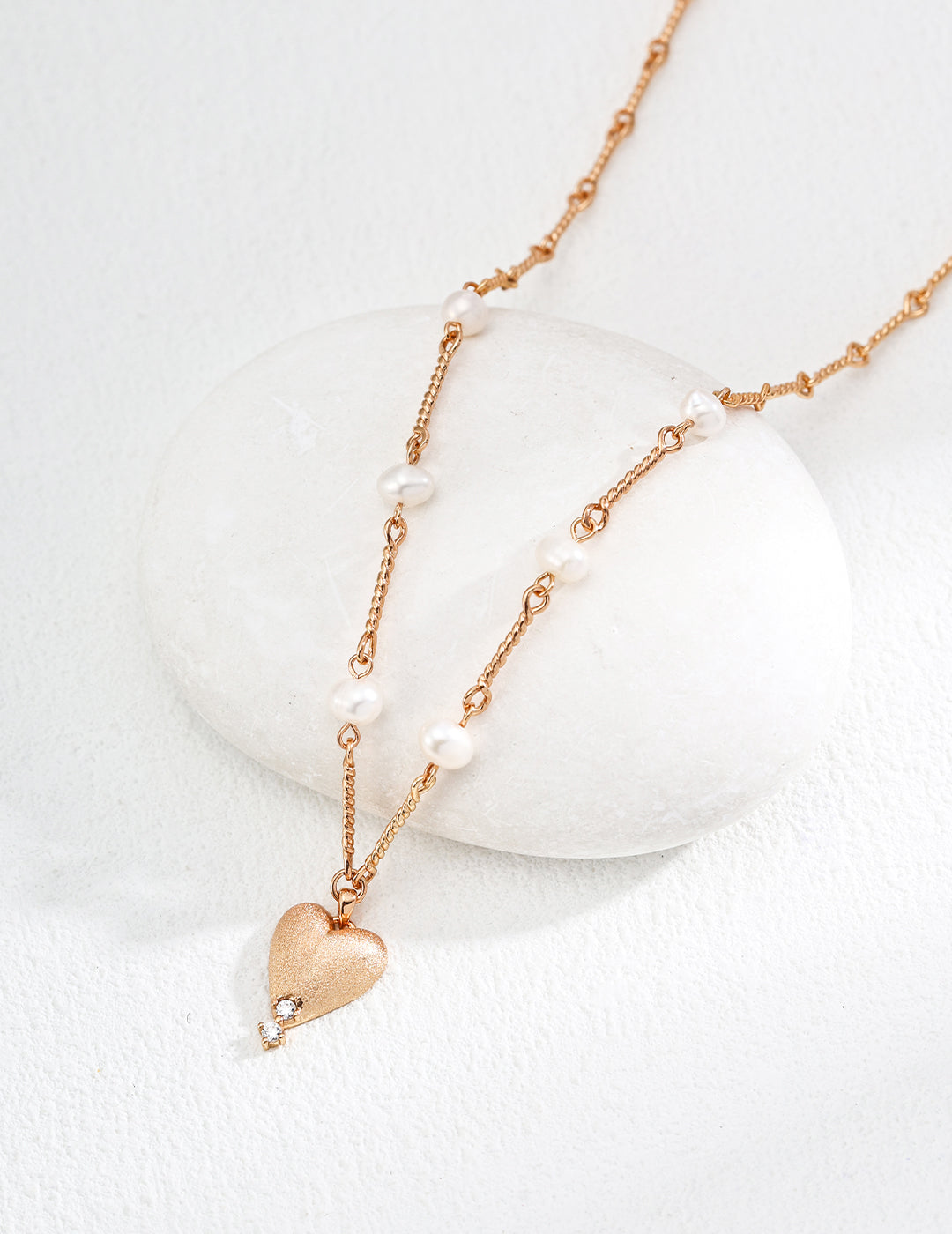 Vintage Matte -Sterling Silver Necklace