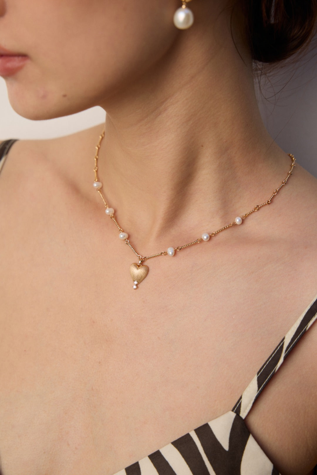 Vintage Matte -Sterling Silver Necklace