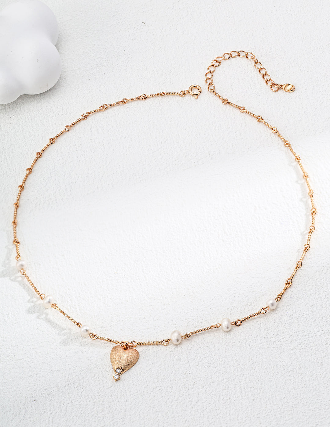 Vintage Matte -Sterling Silver Necklace