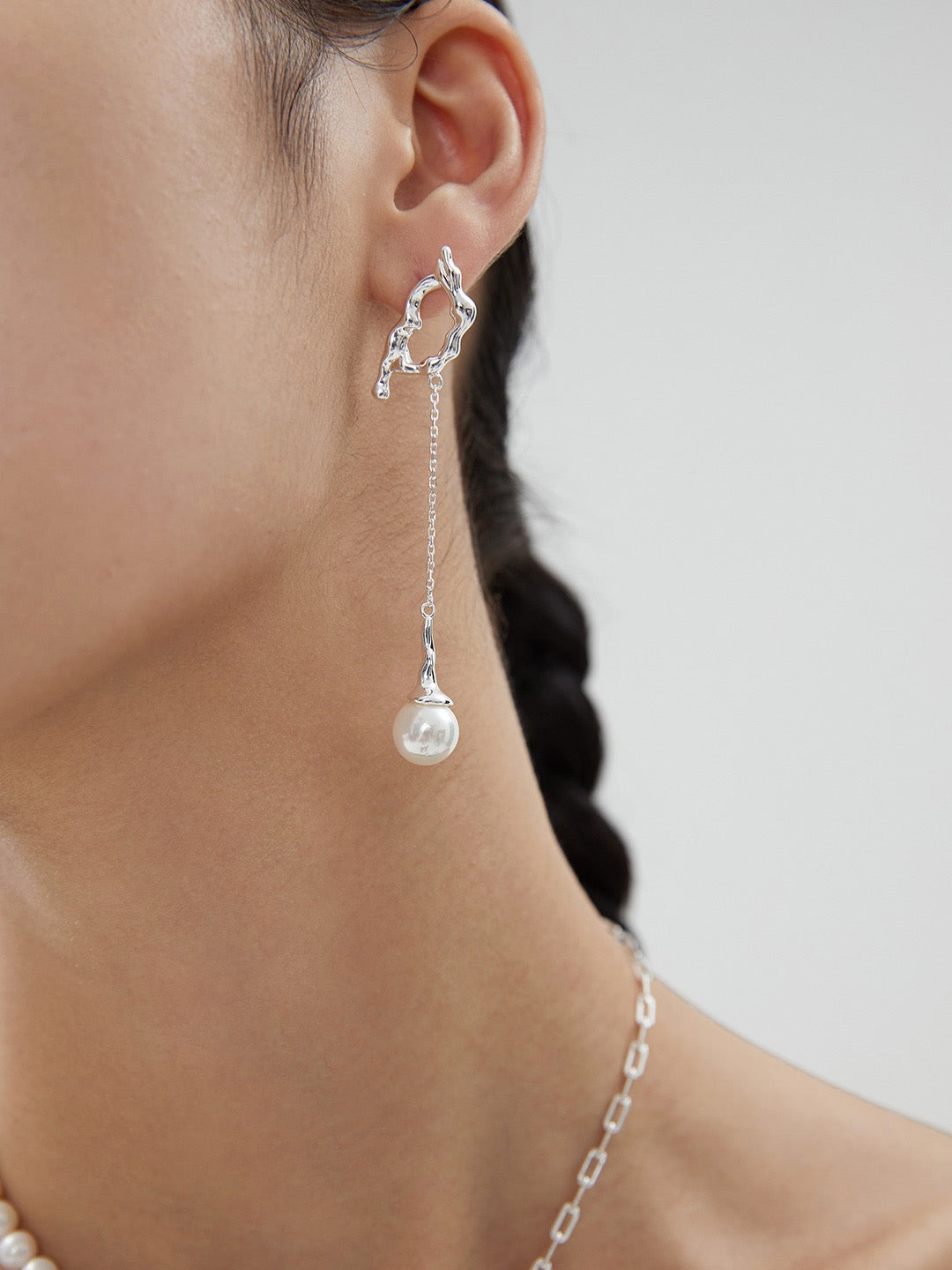 UNSCRIPTED LUMINOUS -Sterling Silver Pearl Earrings
