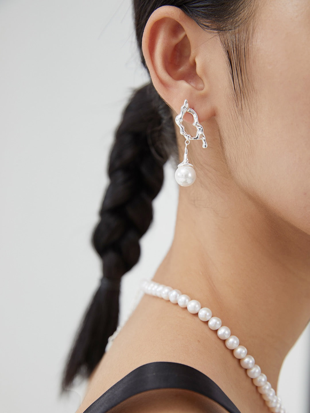 UNSCRIPTED LUMINOUS -Sterling Silver Pearl Earrings