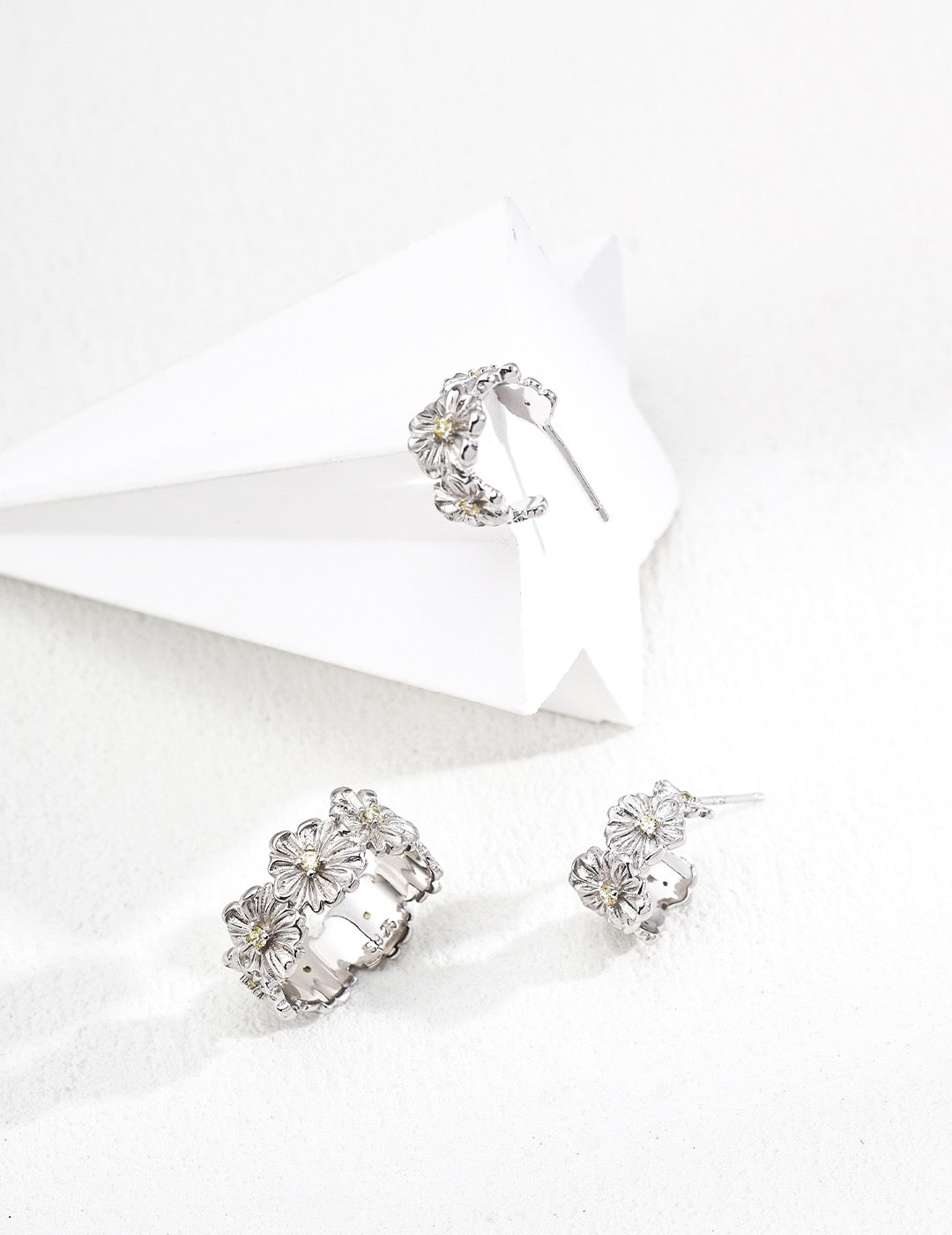 Wild Blossom-Sterling Silver Earrings