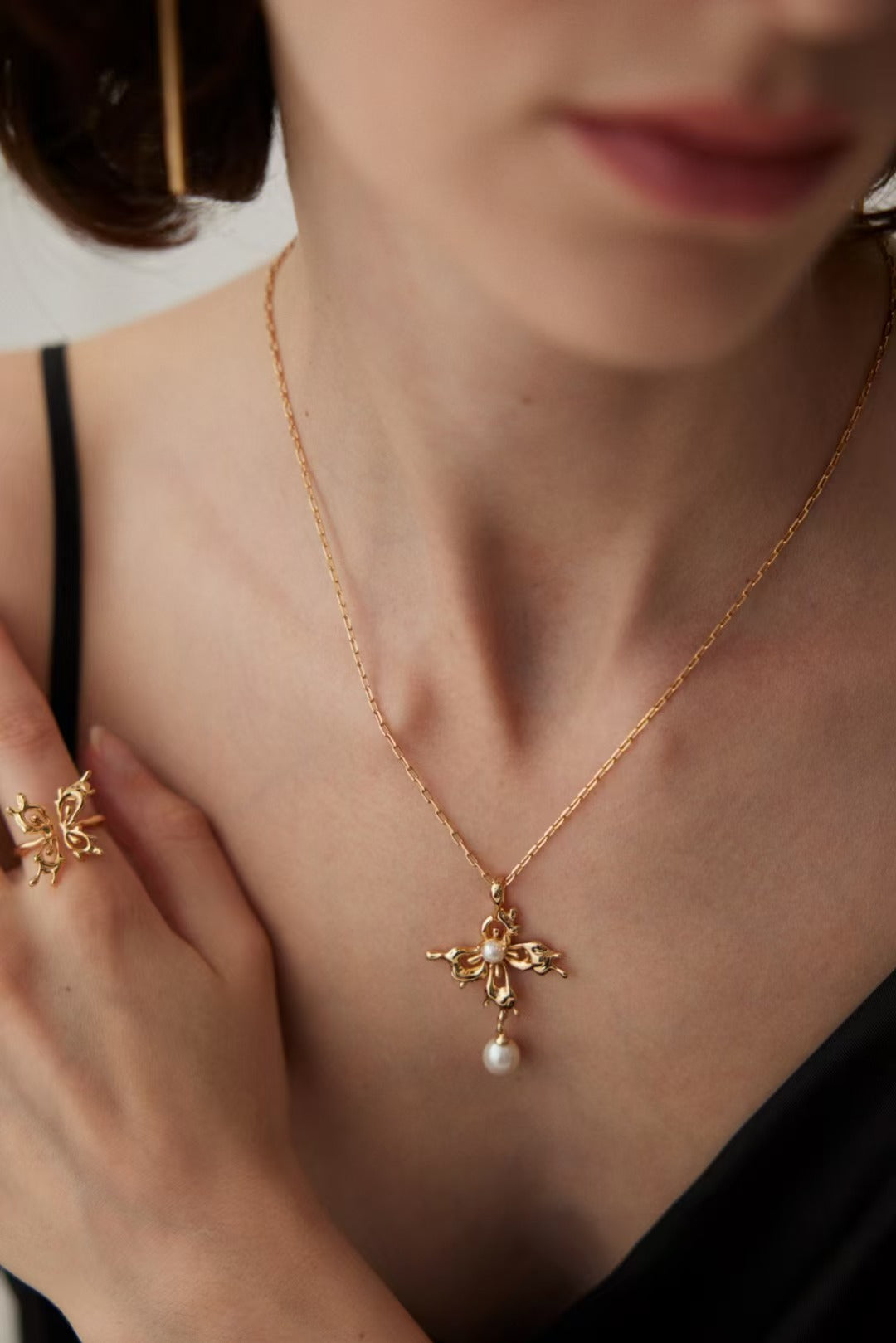 Ethereal Bloom-Sterling Silver Necklace