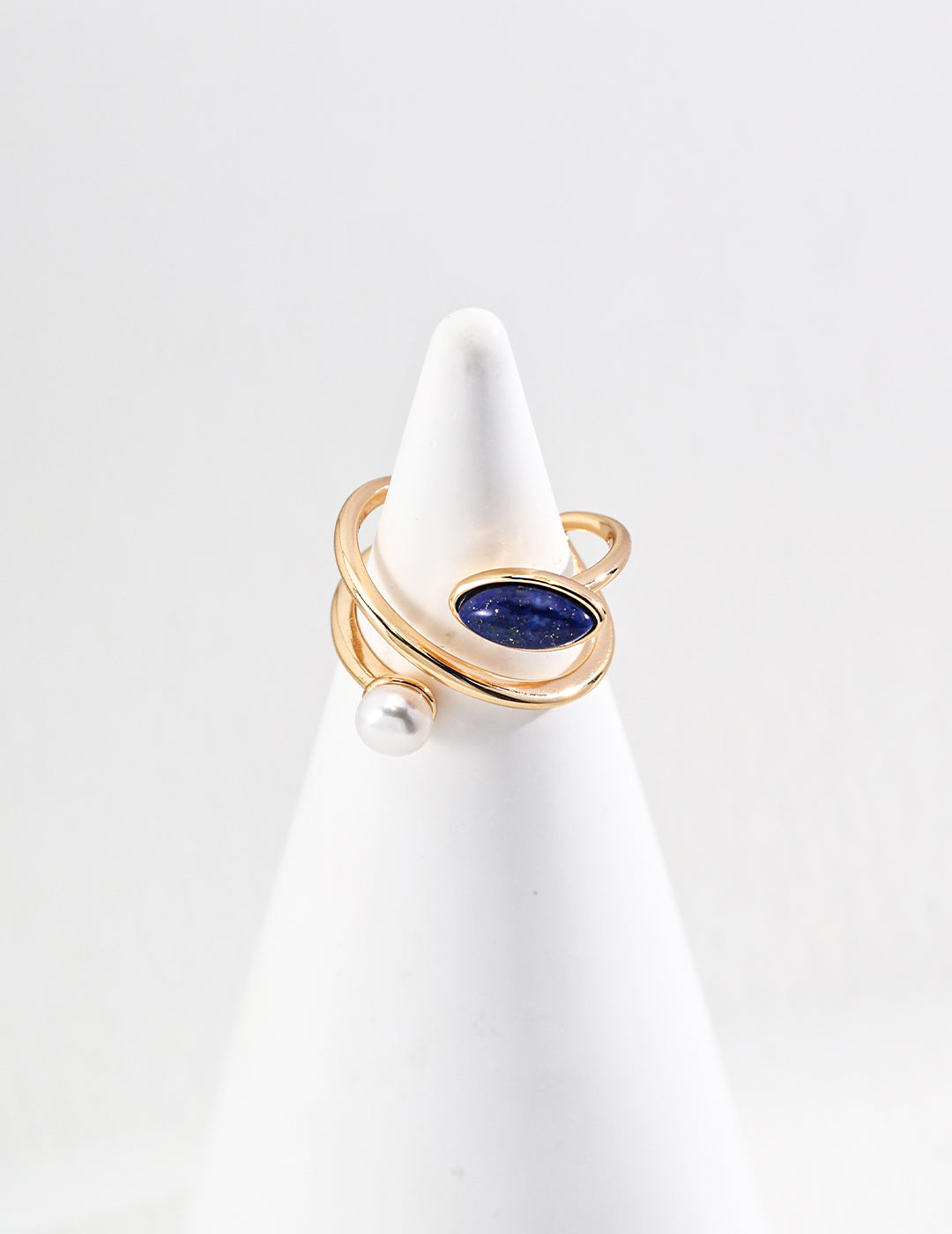 VOYAGER’S COMPASS-Sterling Silver Lapis Lazuli Ring
