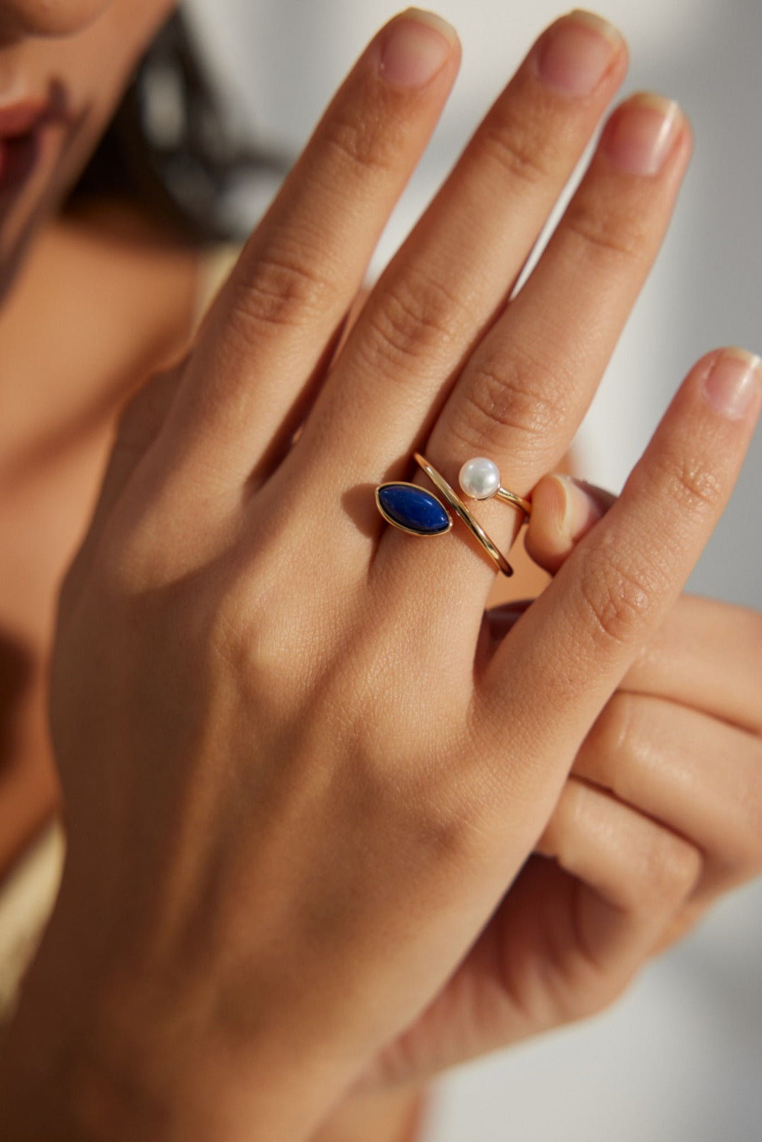VOYAGER’S COMPASS-Sterling Silver Lapis Lazuli Ring
