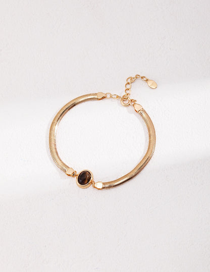 Sterling Silver Natural Gemstone Bracelets