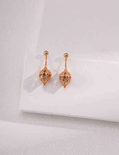 Wild Bloom-Sterling Silver Pearl Earrings