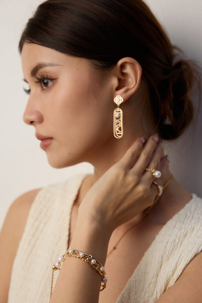 Silent Bloom-Sterling Silver Earrings
