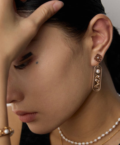 Silent Bloom-Sterling Silver Earrings