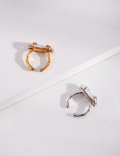 Baroque Pearl Collection-Sterliing Silver  Baroque Pearl Ring
