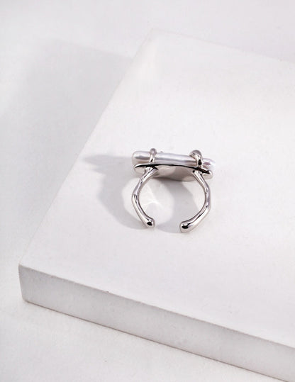 Baroque Pearl Collection-Sterliing Silver  Baroque Pearl Ring