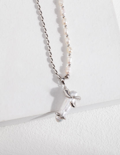Baroque Pearl Collection-Sterliing Silver  Baroque Pearl Necklace（2）