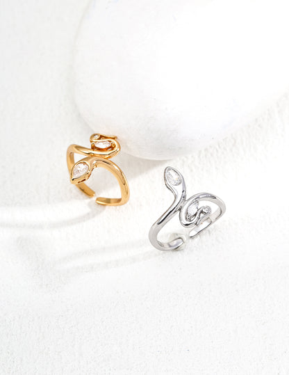 Ouroboros Sterling Silver Ring