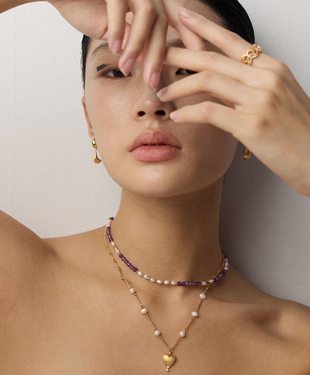 Vintage Matte -Sterling Silver Necklace