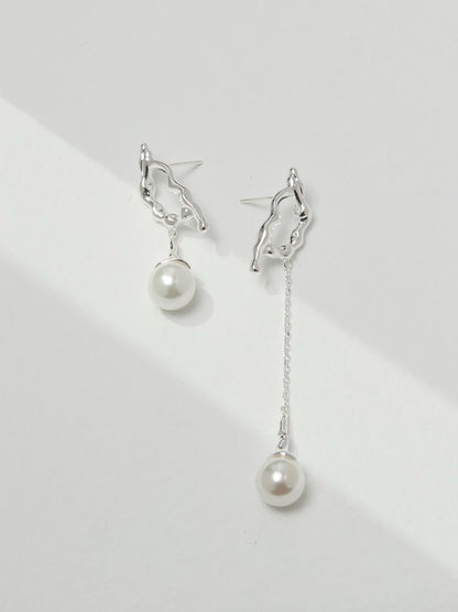 UNSCRIPTED LUMINOUS -Sterling Silver Pearl Earrings